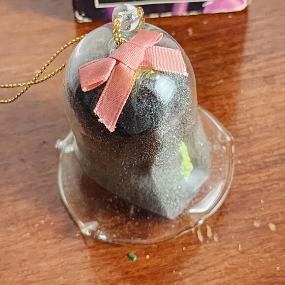 Carrousel Bell Ornaments Sparkling Crystal Bell w/Hand Painted Porcelain Horse - Picture 5 of 16